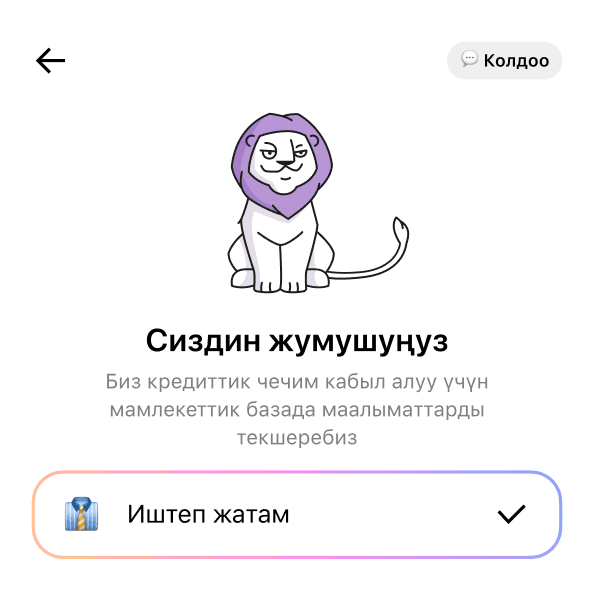 Кесибиңизди жана кирешеңизди көрсөтүңүз